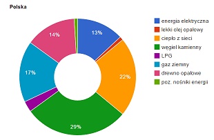 zuzycie energii Polska Europa